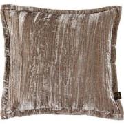 PTMD Senny Sierkussen - 45x3x45 cm - Fluweel - Taupe