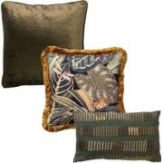 Hoii VOORDEELSET BOTANIC GREEN - Set van 3 sierkussens - Military Oliv...