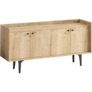 Buffet 4 deuren eiken decor saffier L150 cm - Navi