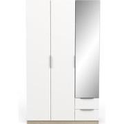 Kast met 3 deuren, 2 laden en 1 spiegel Ghost - L119,4 cm