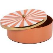 Woonaccessoire Candy Swirl Round - Oranje - Ø16cm