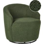 Beliani DAVIK - Fauteuil-Groen-Bouclé