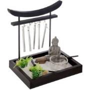 Decopatent® Zen Waxinehouder met Boeddha & Windgong - Relax plateau pl...