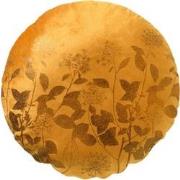 Dutch Decor ROSIE - Sierkussen rond Ø45 cm Golden Glow - velvet - geel...