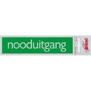 Route Alulook 165 x 44 mm Sticker nooduitgang groen