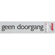 Route Alulook 165 x 44 mm Sticker geen doorgang