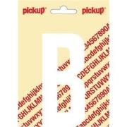 Plakletter Nobel Sticker witte letter B