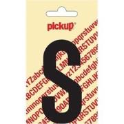 Plakletter Nobel zwarte Sticker letter S