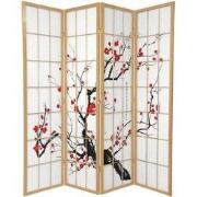 Fine Asianliving Japans Kamerscherm L180xH180cm Shoji Rijstpapier 4