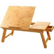 Decopatent® Laptoptafel verstelbaar voor op schoot - Bamboe Bed of Ban...