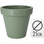 Bloempot ek rond 25cm groen