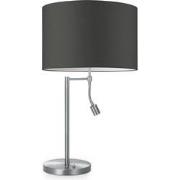 Moderne tafellamp Bling - antraciet - tafellamp Read inclusief lampenk...