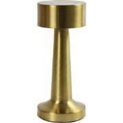 Tafellamp led Lampa metaal ro 9x9x21 cm goud 1 stuk