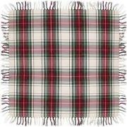 Tafelkleed Tafelkleed Xmas tartan 90x90 cm white