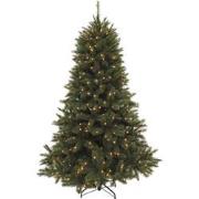 Forest Frosted Pine kunstkerstboom donkergroen LED d140 h215 cm