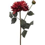 Kunstbloem dahlia 61 cm, rood