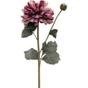 Kunstbloem dahlia 61 cm, paars