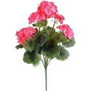 Kunstbloem geranium 45 cm, donkerroze