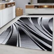 Tapijtenloods Parma Design Vloerkleed Zwart / Grijs Laagpolig- 200x290...