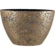 Mica Decorations clemente bloempot ovaal goud maat in cm: 41 x 20 x 26