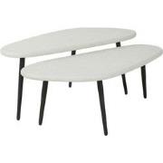 AnLi Style Salontafel set/2 stone hoekvormig