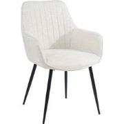 Housecraft Living Maud Eetkamerstoelen met armleuning Off-White - Set ...