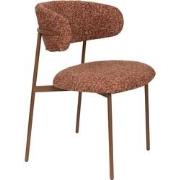 Housecraft Living Claes Eetkamerstoelen Gemêleerd Terra/ rood - Set va...