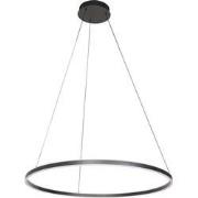 Steinhauer hanglamp Ringlux - zwart - metaal - 80 cm - ingebouwde LED-...