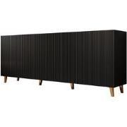 Meubella Dressoir Prime - Zwart - 200 cm