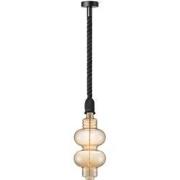 Home sweet home hanglamp Leonardo zwart Diabolo - amber