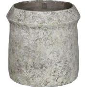 PTMD Nimma Grey Cement Pot Wide Top Round XL