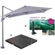 Garden Impressions Hawaii zweefparasol S 250x250 - donker grijs/licht ...