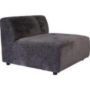 PTMD Quinta Sofa Element Soft Velvet Anthracite