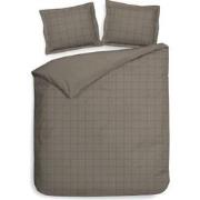 Heckett & Lane Dekbedovertrek Diamante Taupe Grey 200 x 200 220 cm + 2...