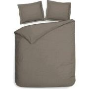 Heckett & Lane Dekbedovertrek Punto Taupe Grey 260 x 200 220 cm + 2 sl...