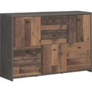 Meubella Dressoir Sahara 4 - Old wood - Grijs - 114 cm