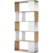 Boekenkast - Decor Wit en Eiken - L80 x H173,5 cm