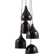 Beliani SAVIO - Hanglamp-Zwart-IJzer