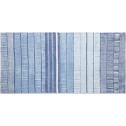 Beliani YARDERE - Laagpolig-Blauw-Viscose