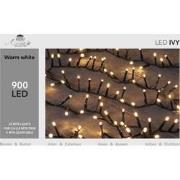 Led ivy 900l/20m warmwit 4m aanloopsnoer zwart/ip44 Anna's collection