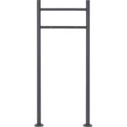 Brievenbusstandaard 120 cm zwart roestvrij staal ML-Design