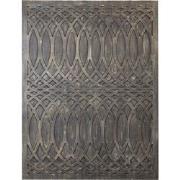 PTMD Osher Grey MDF Wavy Carved Wallpanel Rough S