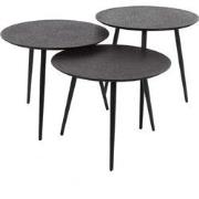 AnLi Style Salontafel set/3 rond metallic