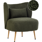 Beliani OTSBY II - Fauteuil-Groen-Bouclé