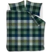 Beddinghouse Flanel Dekbedovertrek Becket Blue Green-Lits-jumeaux (260...