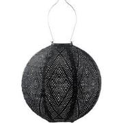 LUMIZ Solar Lampion Ikat Rond - 30 cm - Zwart