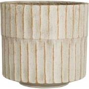 Mica Decorations Bloempot Apiro - 27x27x25 cm - Cement - Off Wit