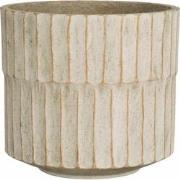 Mica Decorations Bloempot Apiro - 24.5x24.5x22 cm - cement - Gebroken ...