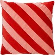 Dutch Decor PEBBE - Sierkussen velvet 45x45 cm - aurora red - rood - r...