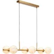 Hanglamp Carrara - Goud/Wit - 105x30x12cm - 6L